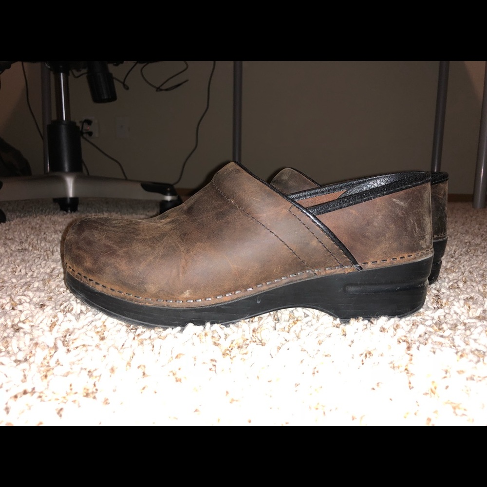 Brown Danskos Size 39